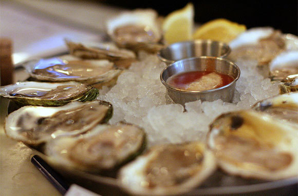 East Coast oysters are one of the most popular foods in New York City, USA