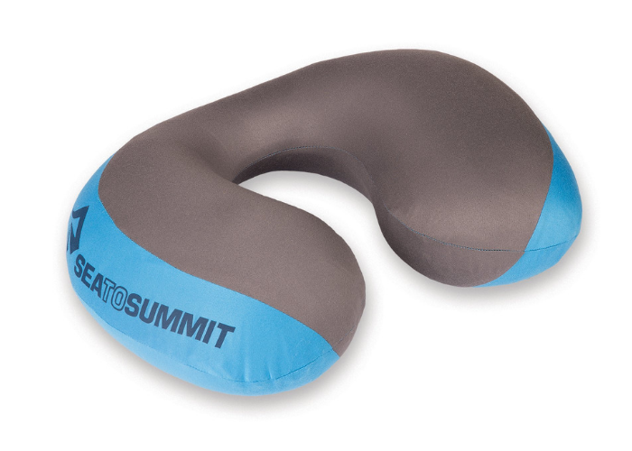 Compact Portable Head and Neck Support Pillows in Flight Inflatable Airplane Pillow Small U Shape Headrest Cushion Neck Travel Pillows Navy Blue