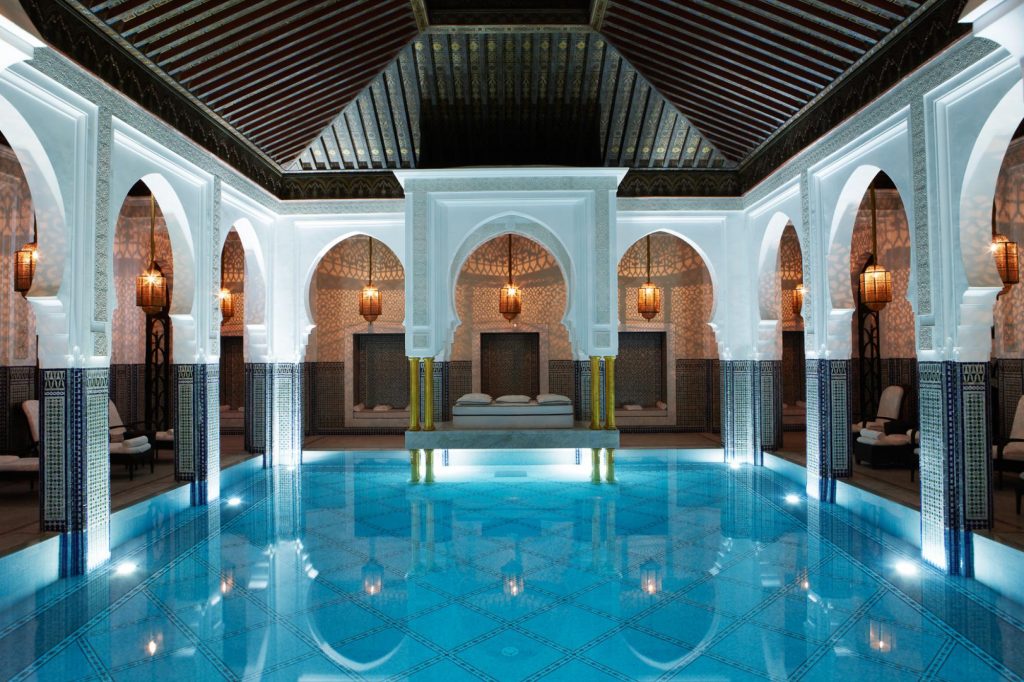 Famous hotel la mamounia pool