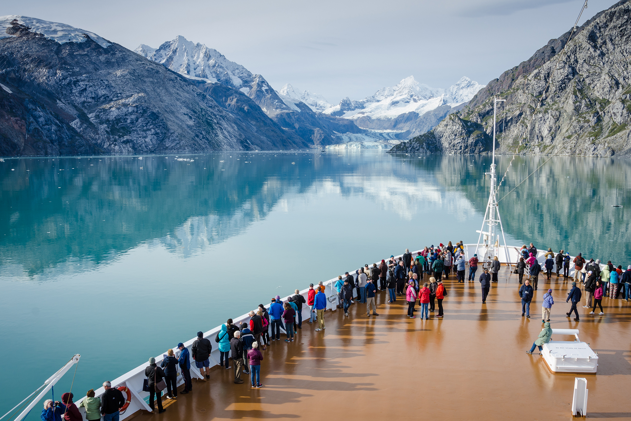 alaska cruise ship deck.