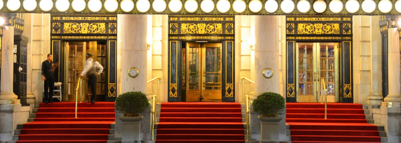 fancy hotel entrance
