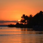 sunset in cayman islands