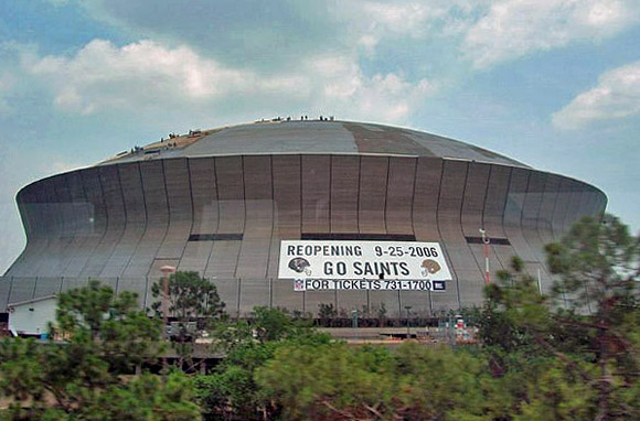 The Louisiana Superdome and New Orleans Saints