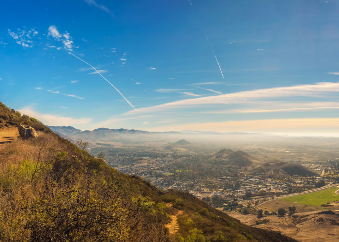 San Luis Obispo viewed from Cerro Peak in California