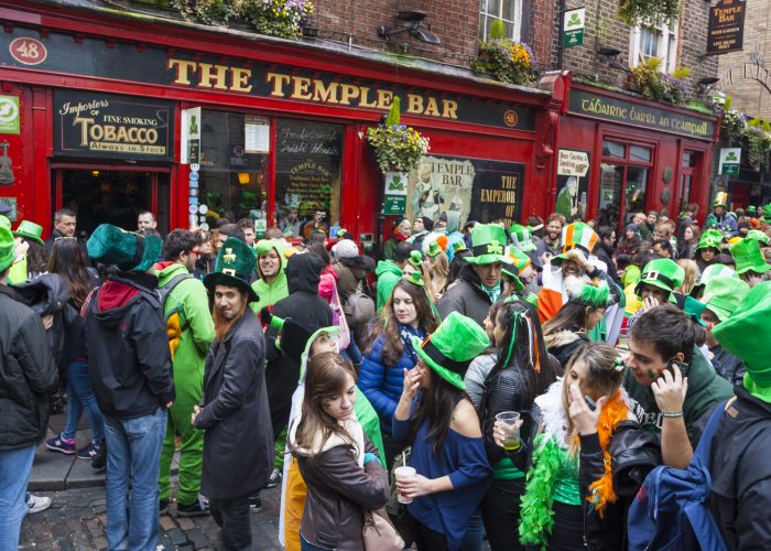 St. Patrick's Day in Ireland Temple Bar