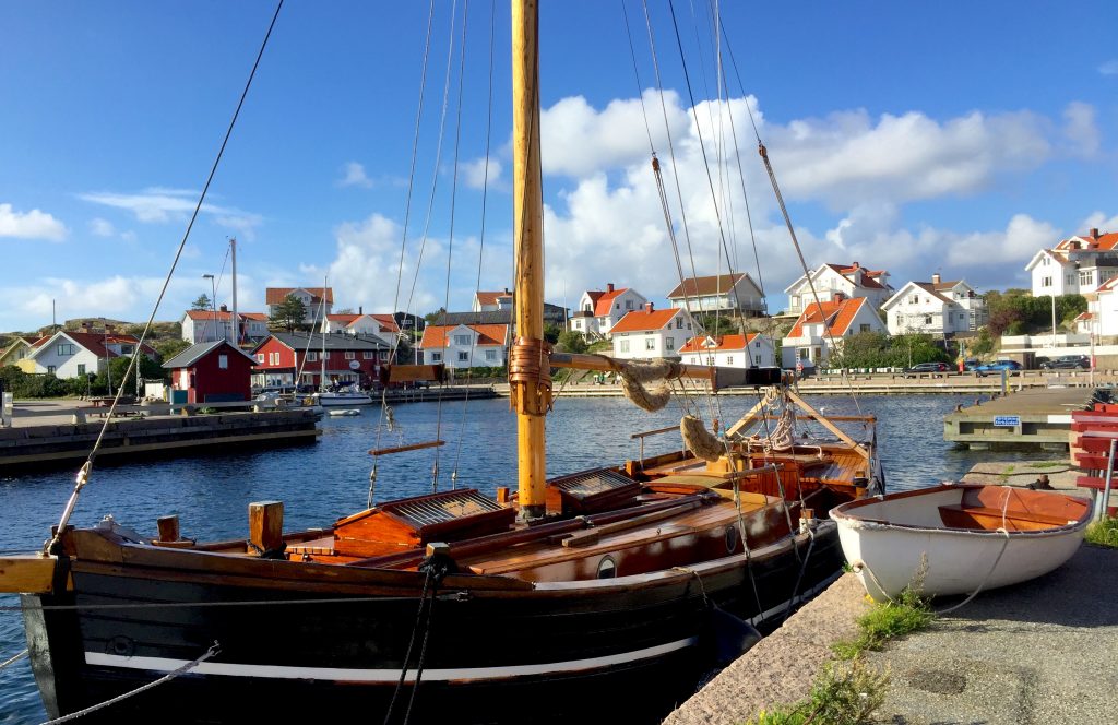 Mollosund harbor, orust island, sweden