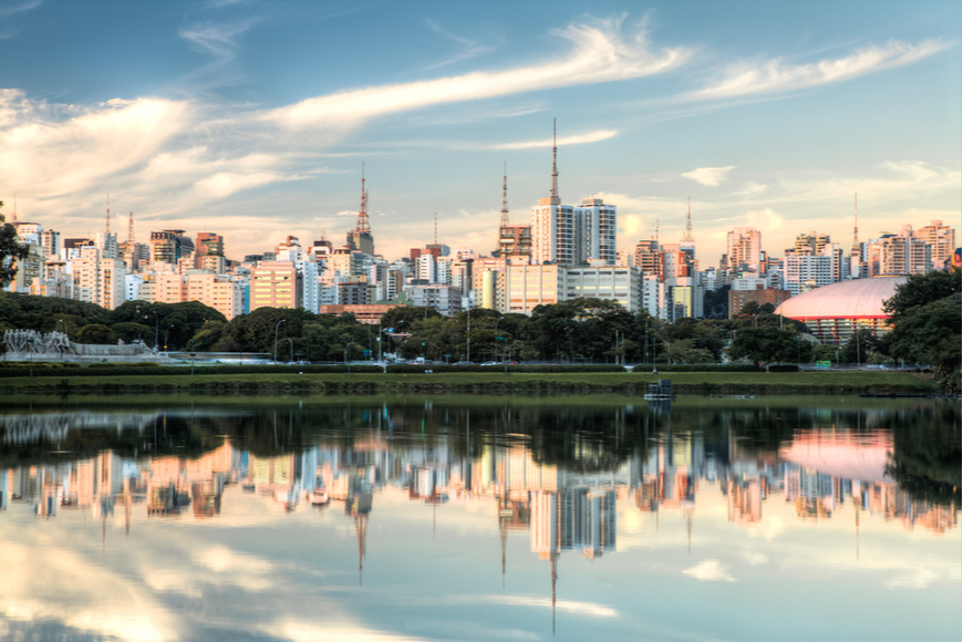 Sao Paulo Brazil reflection.