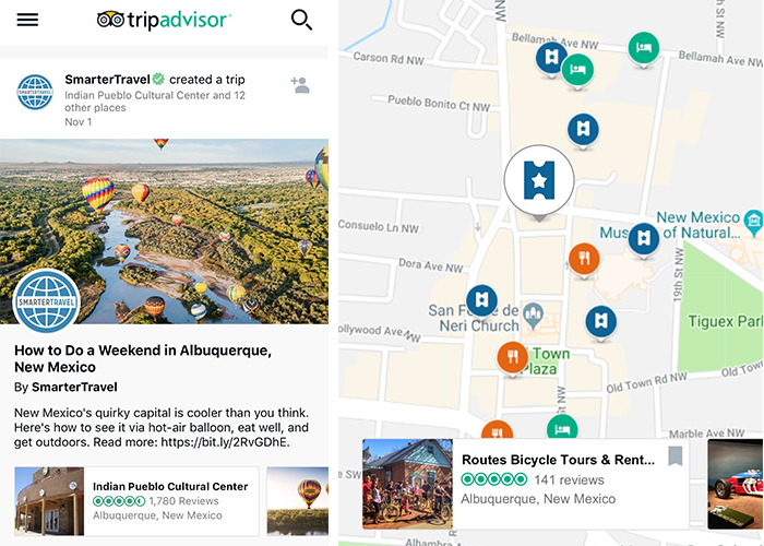 tripadvisor facebook travel map