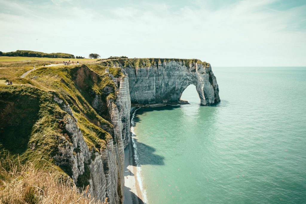 french coastline with arch formation