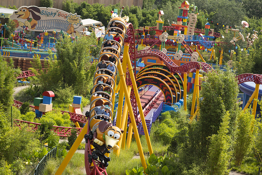 Slinky Dog ride at Hollywood Studios