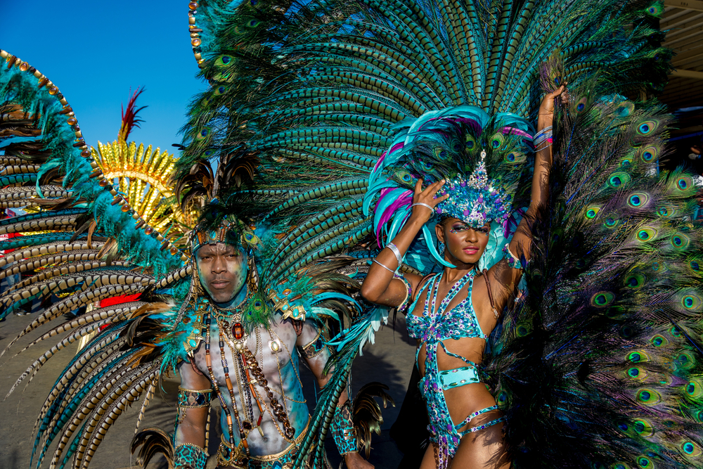couple dressed up in parade for carnival