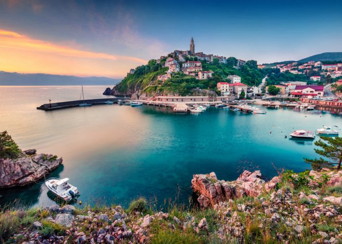 croatian coast on the Adriatic sea
