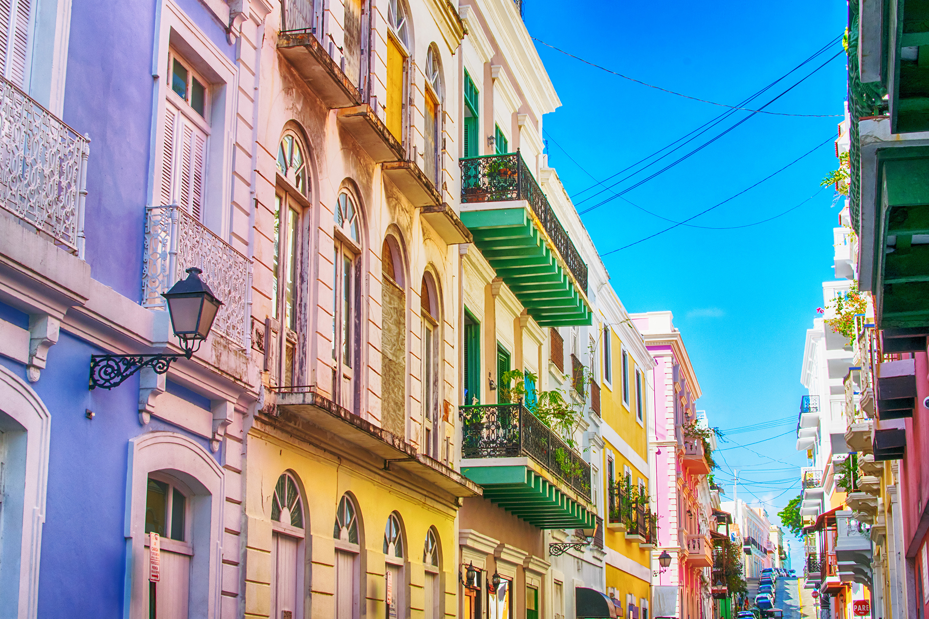 bâtiments colorés du vieux San Juan