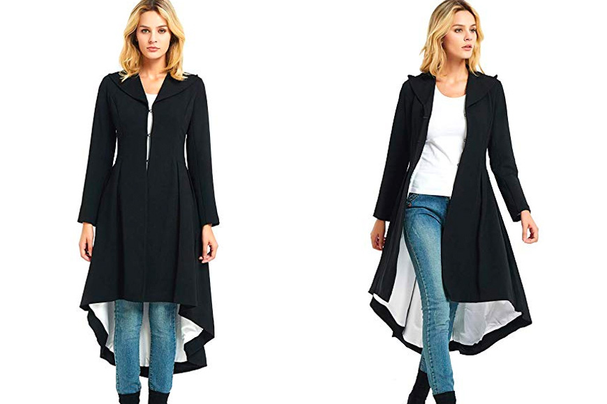 city in left’s dovetail trench coat