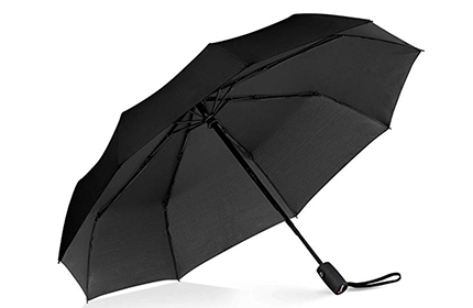 Black windproof umbrella