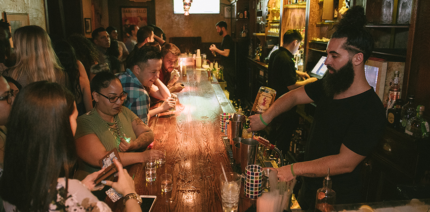 the bar at cuba libre philadelphia.