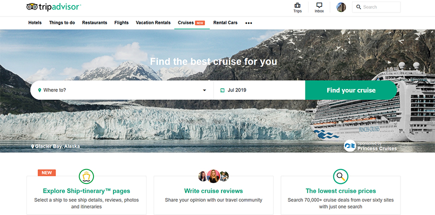 tripadvisor cruise screenshot