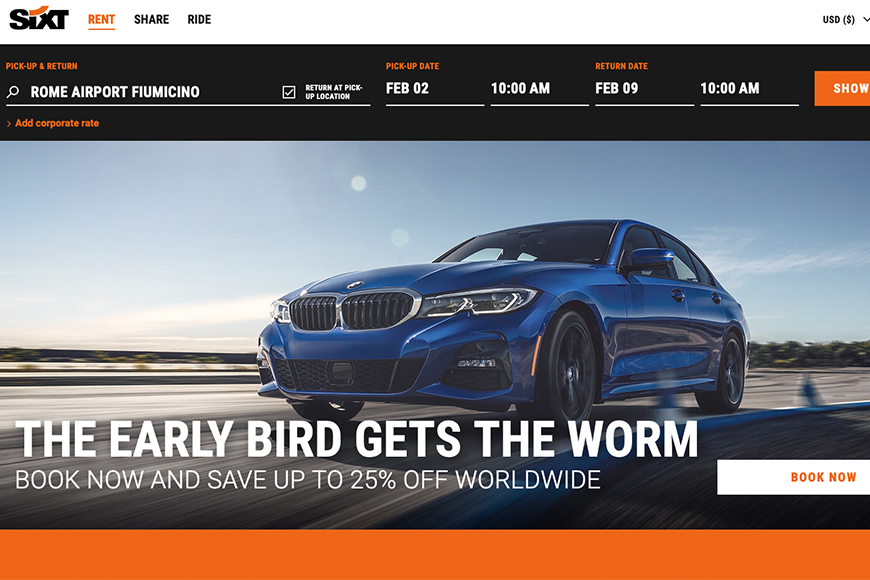 sixt screenshot.