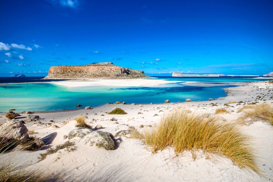 balos lagoon panorama greece.