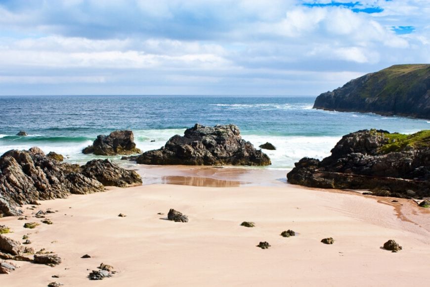 durness beach sutherland scotland.