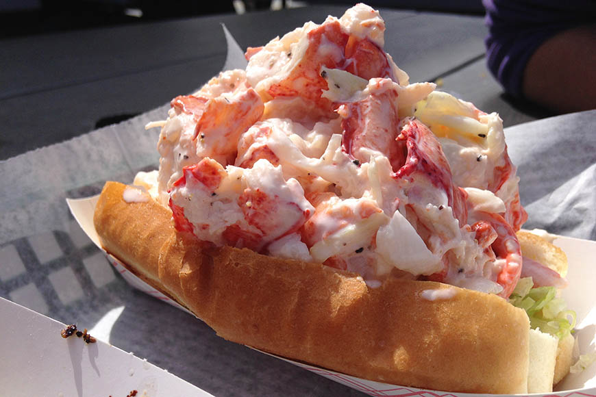 maine lobster roll.