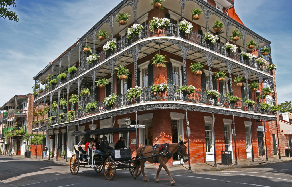 Horse-drawn carriage in New Orleans