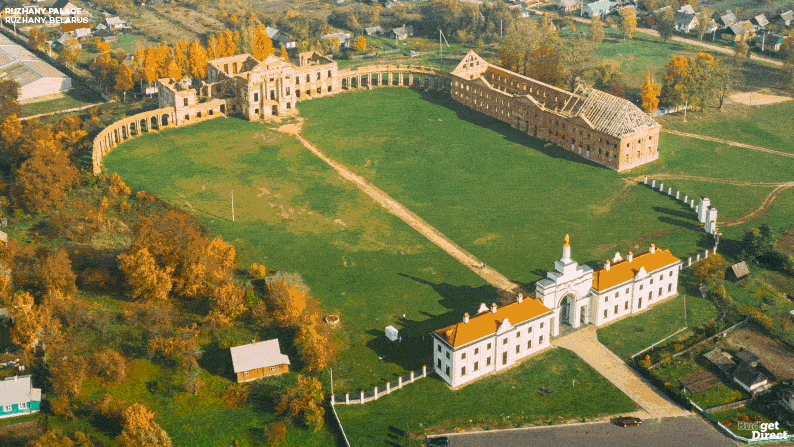 Ruzhany Palace, Belarus reconstruction GIF