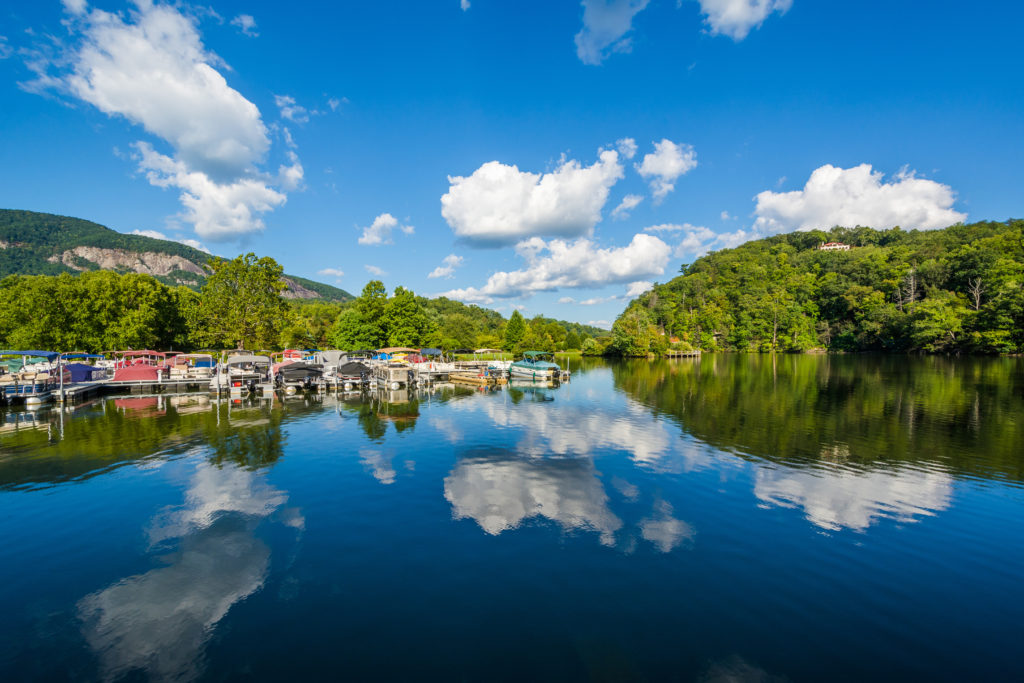 Boats on Lake Lure, North Carolina