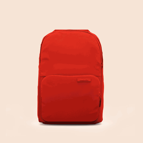 GIF rotating between four colors of the Brevite backpack