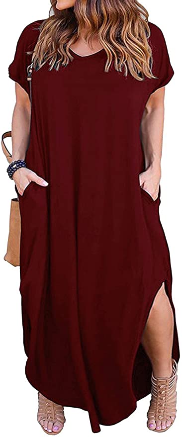 HBEYYTO Women's Plus Size Maxi Dress