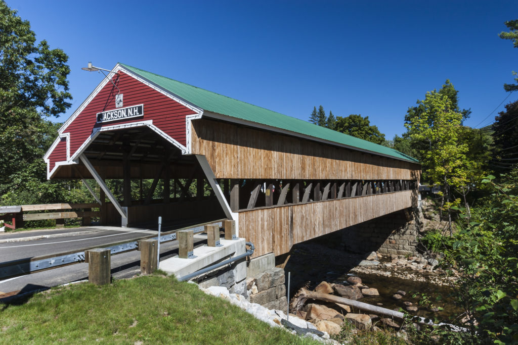Covered bridge in Jackson, New Hampshire