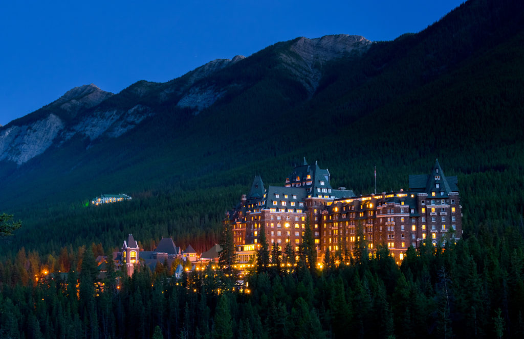 Exterior of the Fairmont Springs Banff