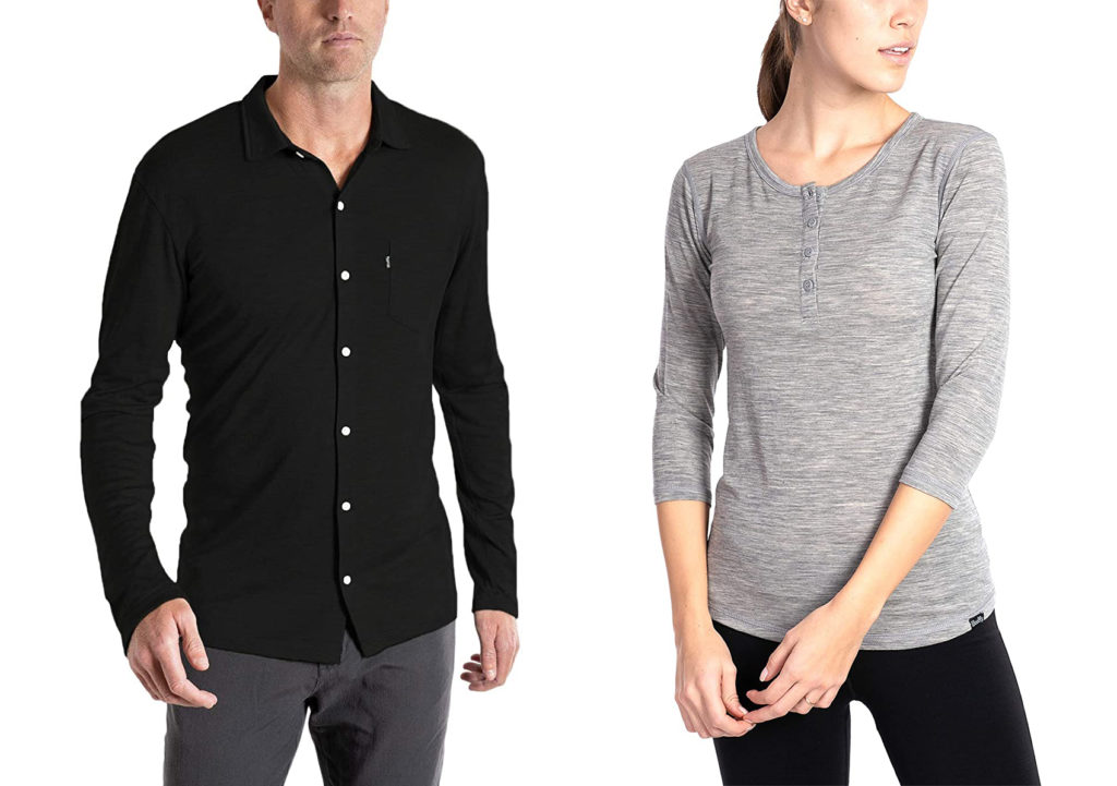 Merino wool tops from Wooly Clothing Co.