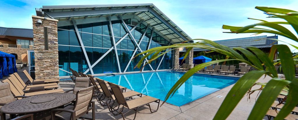 Rooftop pool at Mount Airy Casino Resort Spa
