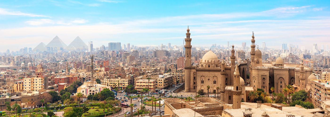Panorama skyline view of Cairo, Egypt