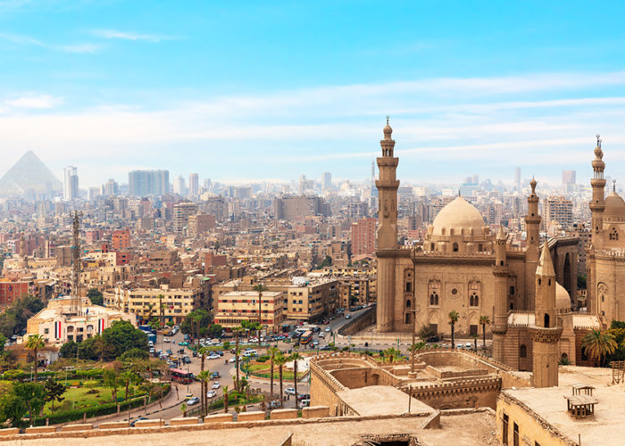 Panorama skyline view of Cairo, Egypt