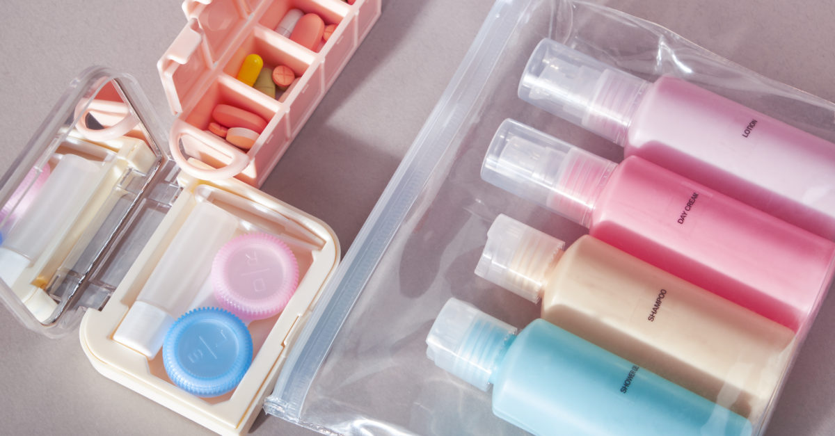Minimize your toiletries to fun-sized so they're easier to pack -  Lessification