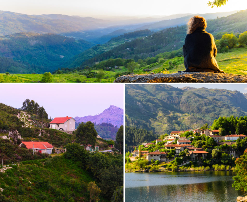 Three images of locations around Portugal included in the Walking Women: Portugal’s Hidden Wilderness