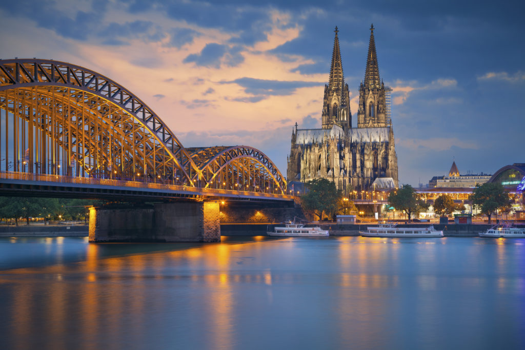 Bridge and cathedral in Germany