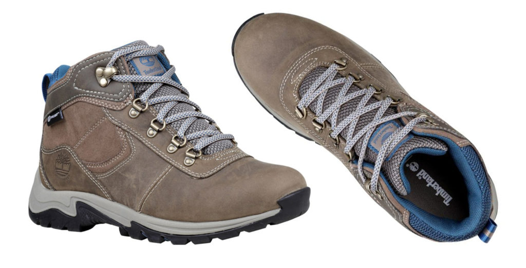 A pair of Timberland Mt. Maddsen Waterproof Hiking Boots