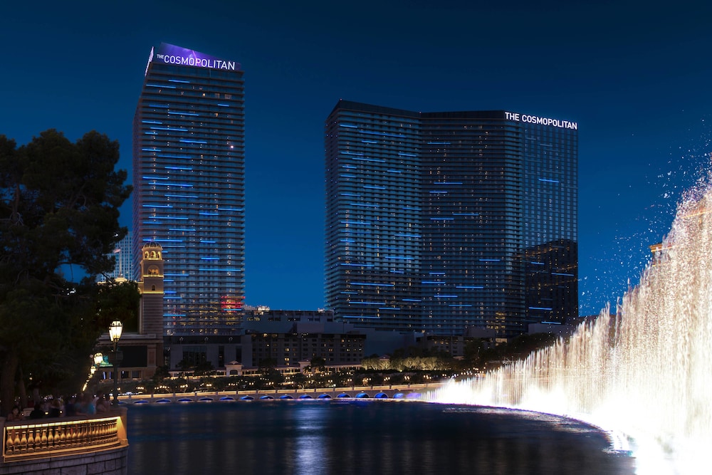 Fountain in front of The Cosmopolitan in Las Vegas