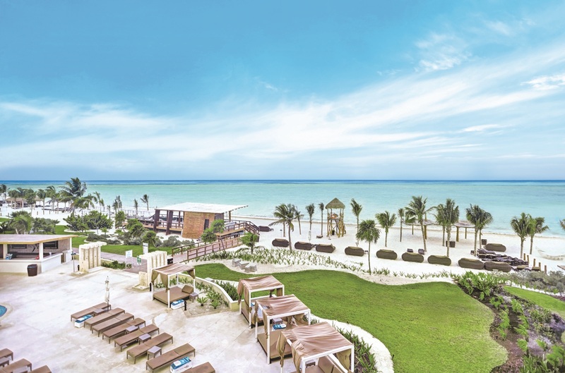 View of the beachfront area at Hideaway at Royalton Riviera Cancun An Autograph Collection All-Inclusive Resort Adults-Only, Cancún, Mexico