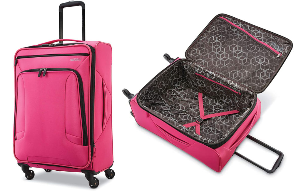 Two views of the American Tourister Expandable Softside Luggage