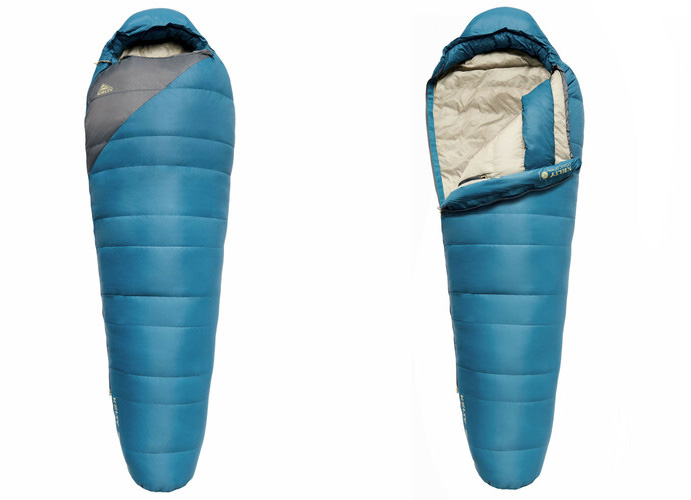 Two views of the Kelty Cosmic 20 in blue