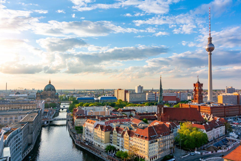 Skyline view of Berlin, Germany