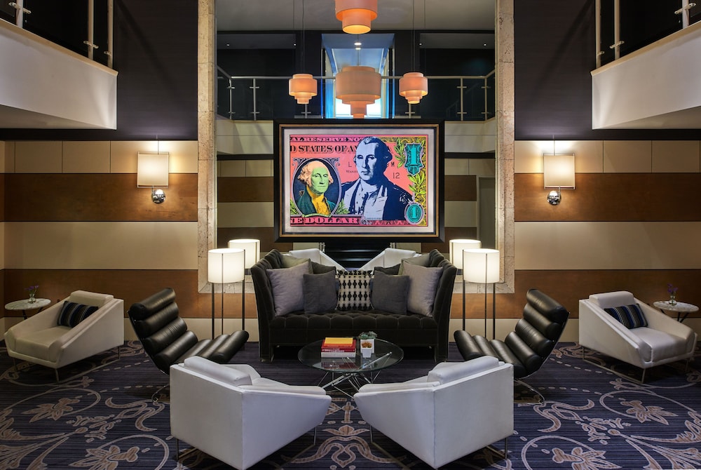 Interior lounge area at Kimpton George Hotel, Washington, D.C.