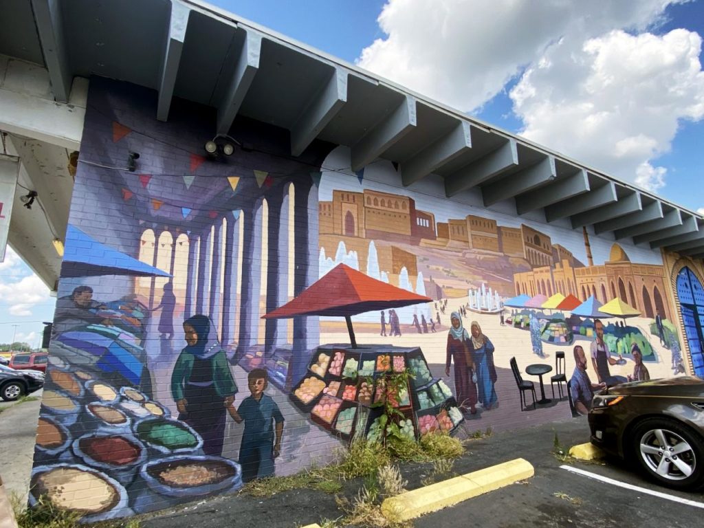 Mural in Little Kurdistan, Nashville, Tennessee by artist  Tony Sobota