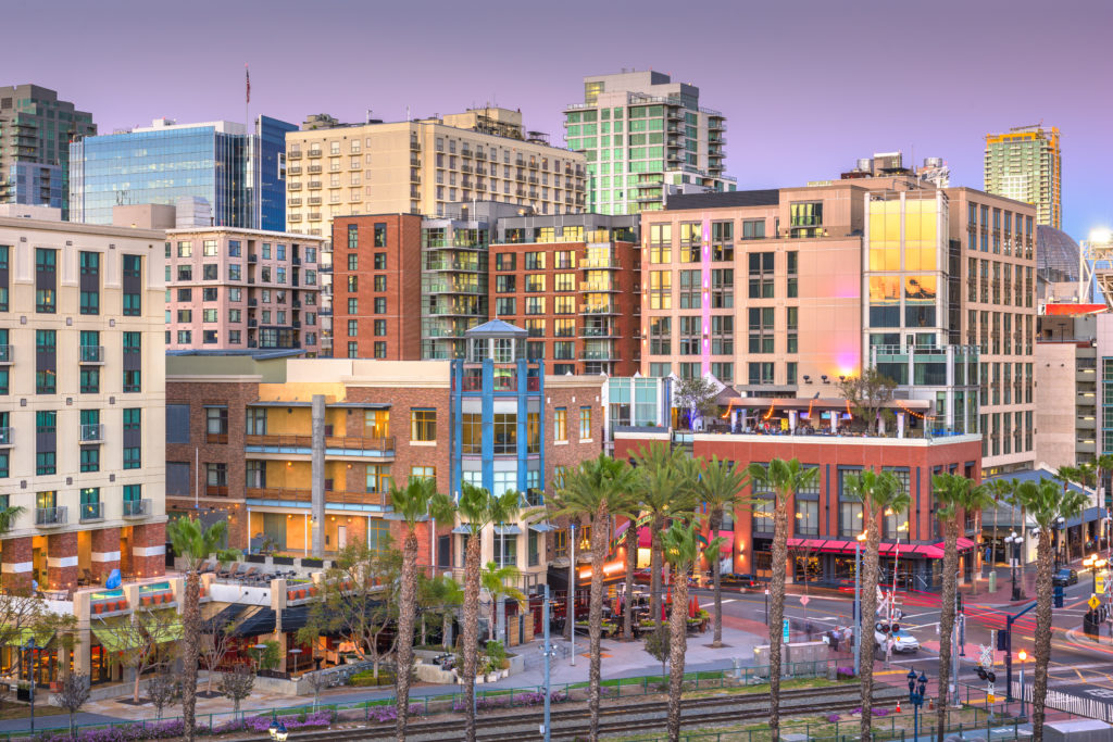 Gaslamp Quarter in San Diego, California