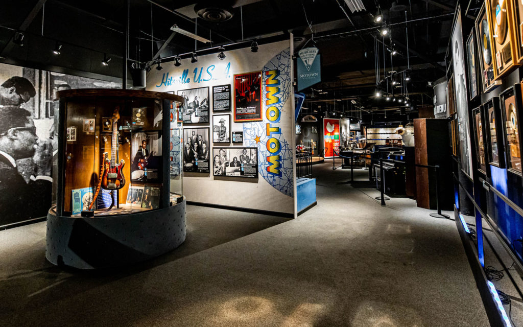 Display room in the Musicians Hall of Fame and Museum in Nashville, Tennessee