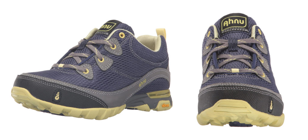 Two views of the Ahnu Sugarpine II Airmesh Hiking Shoe